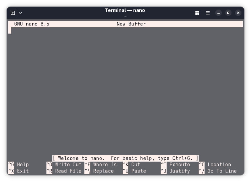 Nano Editor